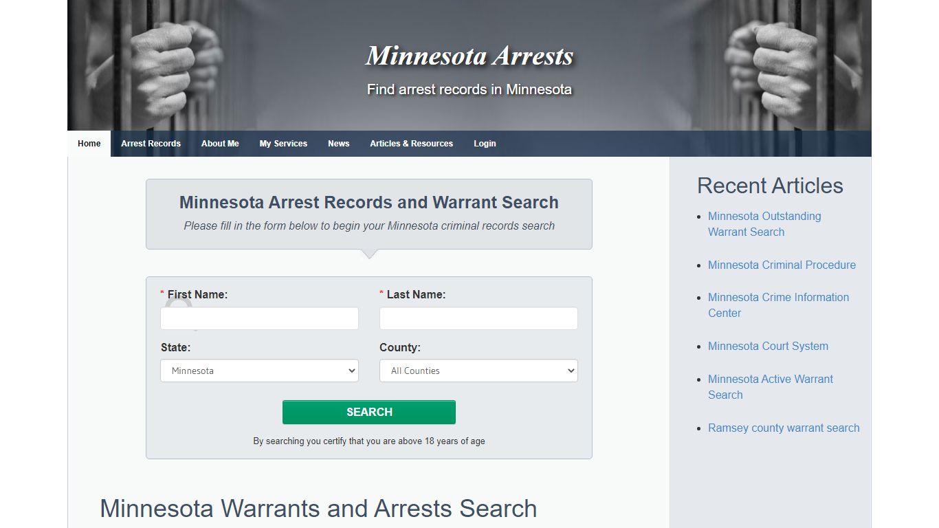 Hennepin County Warrants and Arrest Records Search